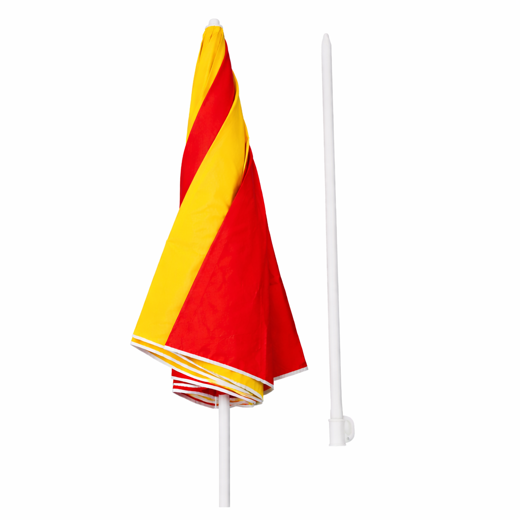 RAINPOPSON 7ft Garden Umbrella – UV-Protected Fabric Without Stand (Yellow Red) - Image 5