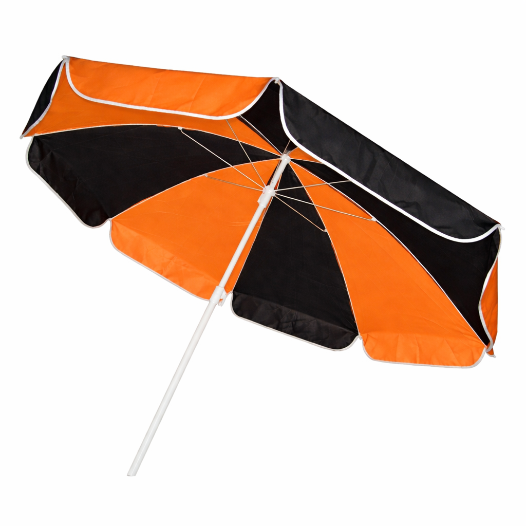 RAINPOPSON 7ft Garden Umbrella – UV-Protected, Ideal for Outdoors, Without Stand (Orange Black) - Image 3