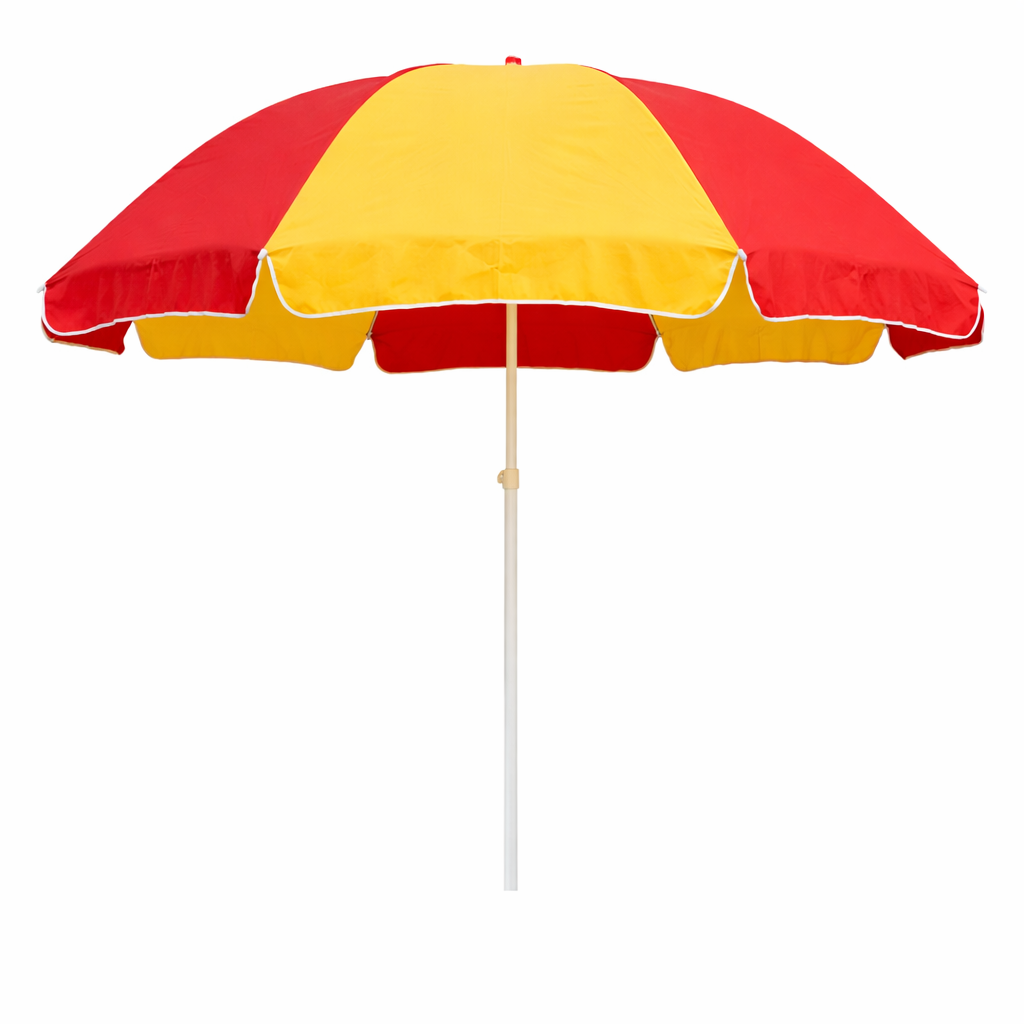 RAINPOPSON 7ft Garden Umbrella – UV-Protected Fabric Without Stand (Yellow Red)