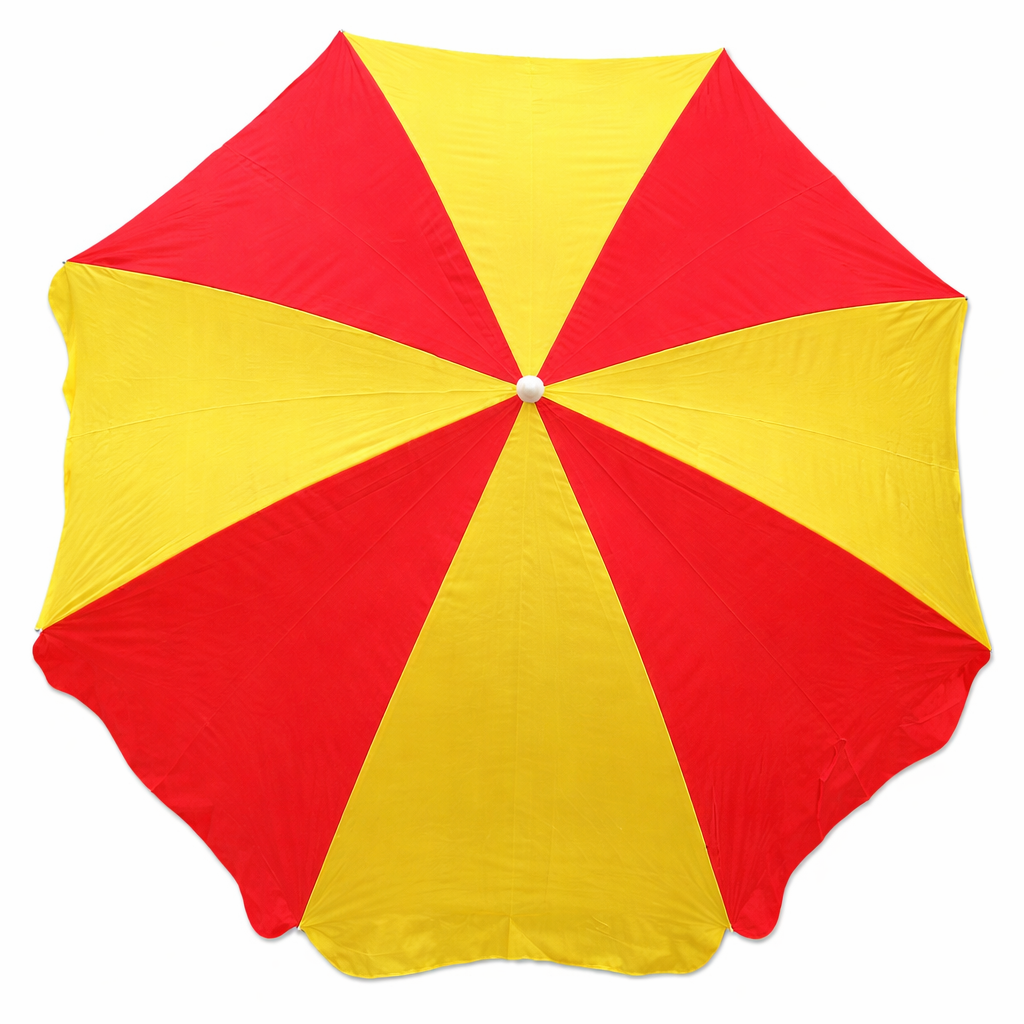 RAINPOPSON 7ft Garden Umbrella – UV-Protected Fabric Without Stand (Yellow Red) - Image 2