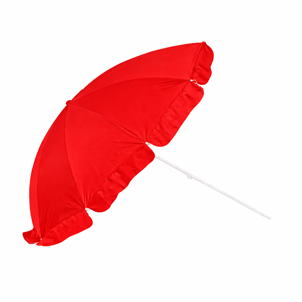 RAINPOPSON 7ft Patio Umbrella UV-Resistant, Durable Fabric, No Stand – Perfect for Garden and Outdoor Spaces (Red) - Image 3