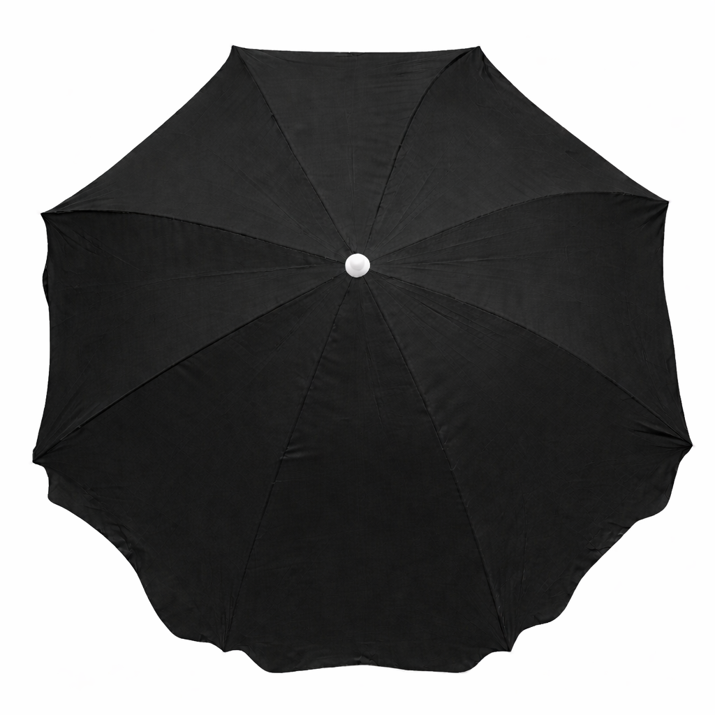 RAINPOPSON 7ft Patio Umbrella with UV-Resistant Fabric | Without Stand, Perfect for Outdoor Events and Gardens (Black) - Image 2