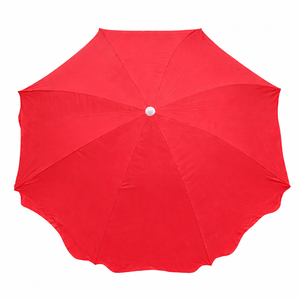 RAINPOPSON 7ft Patio Umbrella UV-Resistant, Durable Fabric, No Stand – Perfect for Garden and Outdoor Spaces (Red) - Image 2