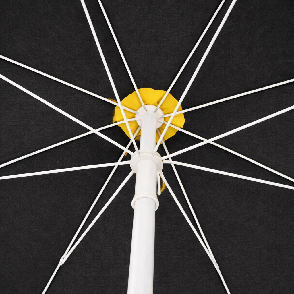 RAINPOPSON 7ft Patio Umbrella with UV-Resistant Fabric | Without Stand, Perfect for Outdoor Events and Gardens (Black) - Image 4