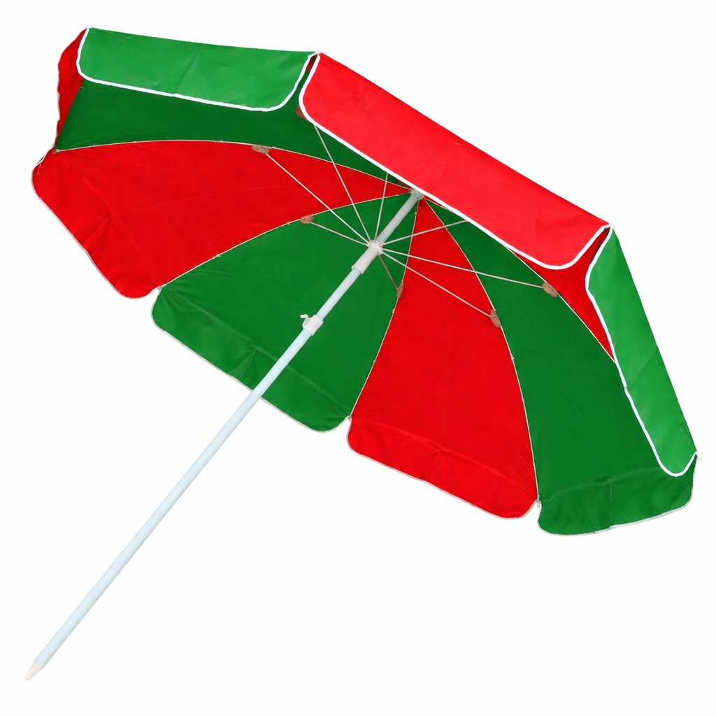 RAINPOPSON Garden Umbrella With Stand 6ft - Sun & Rain Protection Garden Umbrella0 (Green& Red) - Image 3